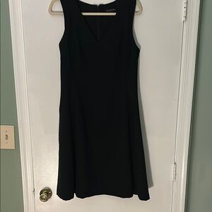 Banana Republic Black V-Neck Mini Dress